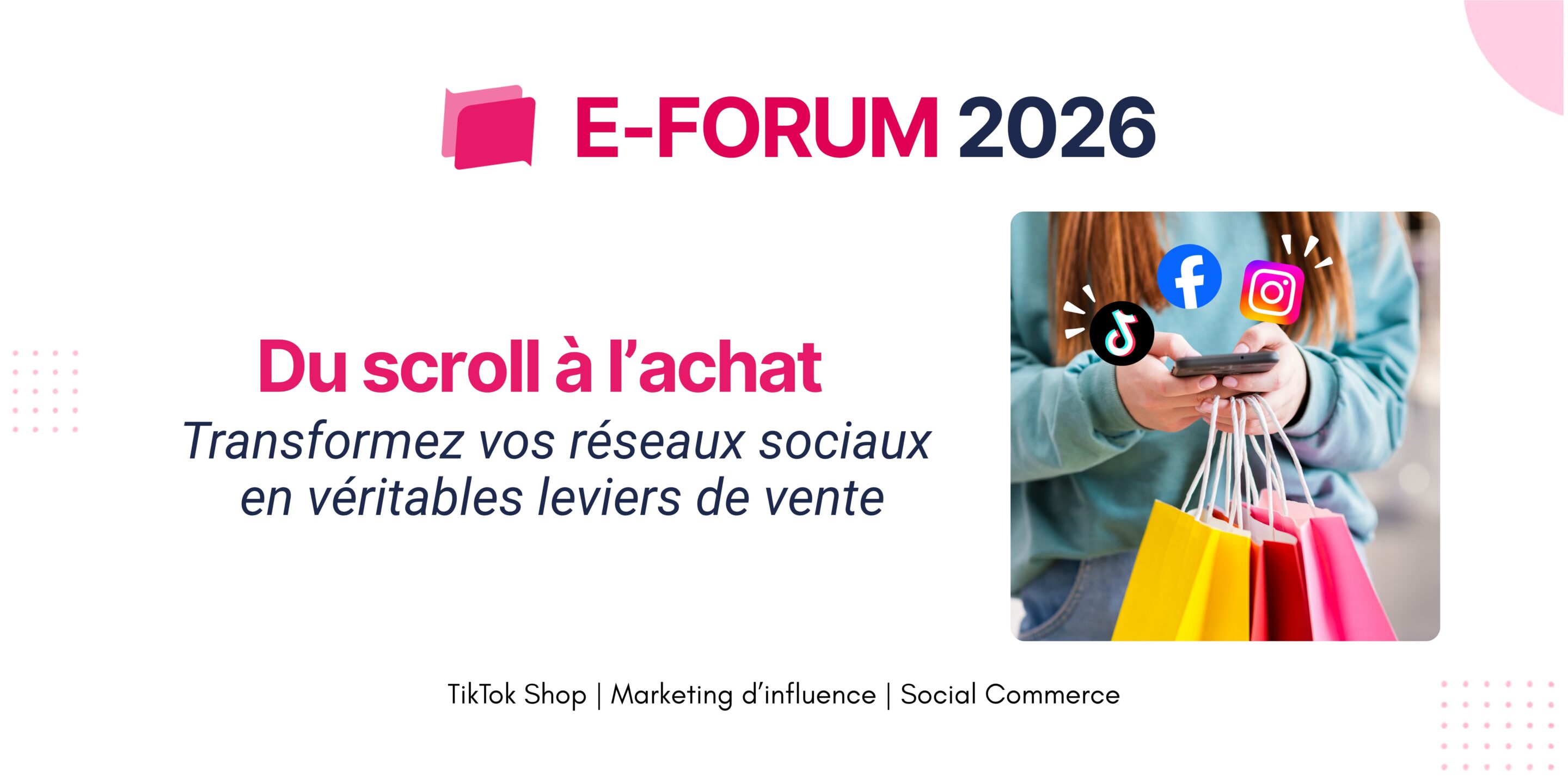 Banner de l'événement E-FORUM2026